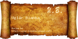 Uglár Bianka névjegykártya